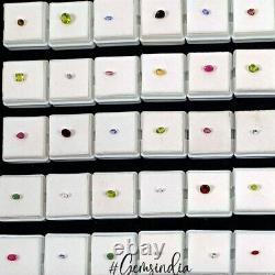 Huge Mixed Lot 50 Genuine Semi-Precious Loose Gemstones Jeweler Collection Grade