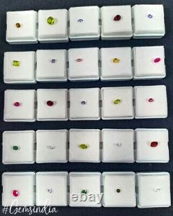 Huge Mixed Lot 50 Genuine Semi-Precious Loose Gemstones Jeweler Collection Grade