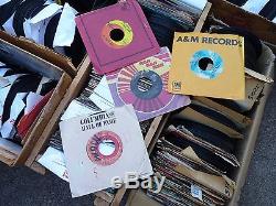 Huge Record Collection 45s and Other Vintage Vinyl
