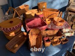 Huge mixed Lot of Longaberger Baskets