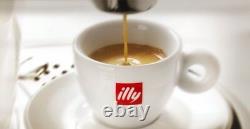 ILLY ESPRESSO CUPS LOGO (12 CUPS) & (12 SAUCERS) Porcelain 2 oz capacity