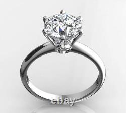 Igi Certified 1 Ct D Vvs2 Lab Created Diamond Engagement Ring 14k White Gold