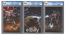 Immortal Hulk #1, Iron Man Tony Stark #1, Thor #1 CGC 9.8 Connecting VIRGIN Set