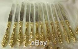 International Silver Co. FB ROGERS New 64 Pc Gold Electro Plated