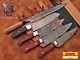 Japanese Sushi & Butcher Chef Knife Hand Made Damascus Steel Set Of 5 (c-s 04)