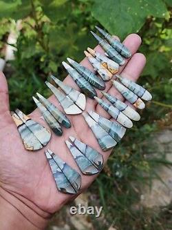 Jasper earrings pairs 35 pairs of wholesale sizes 30-40 mm
