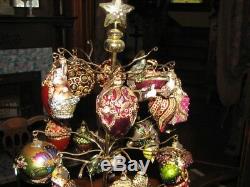 Jay Strongwater Christmas ornament collection. 43 items all in original boxes