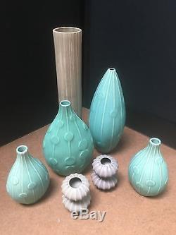 Jonathan Adler Lot- Very rare early Pot a Porter Vase Collection- 7 pieces