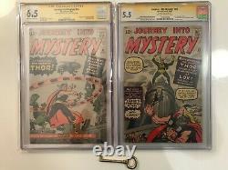 Journey Into Mystery #83 85 LOT CGC 6.5 SS Stan Lee Origin & 1st Thor & Loki KEY