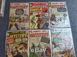 Journey into Mystery #83 to 126 complete run minus issue 90 (Aug 1962, Marvel)