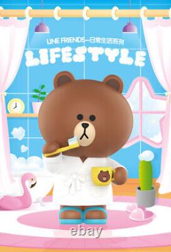 LINE FRIEND Life Style Cute Art Designer Toy Figurine Collectible Figure Display