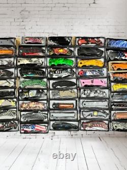 LOT OF 100 Spring Open pocket knife Collectible Design Wholesale Knives AS IS