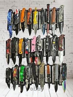 LOT OF 100 Spring Open pocket knife Collectible Design Wholesale Knives AS IS