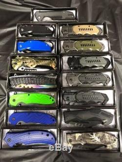 LOT OF 45 Spring Assisted pocket knife Collectible Design Wholesale Knives