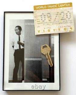 LOT World Trade Center KEY + VISITOR PASS + ARCHITECT PHOTO New York 911 RARE