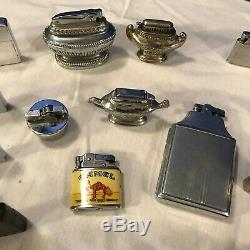 LOT of 55 Vintage Cigarette Lighters Many Zippos + Ronson, Taurus, Champ, ETC