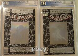 LOT of TWO (2) AMAZING SPIDER-MAN (1992) #365 PGX 9.6 9.4 NM+ Like CGC NEWSSTAND