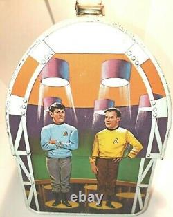 (L@@K) Vintage 1968 Vintage STAR TREK Metal Dome LUNCH BOX and THERMOS