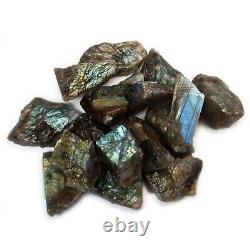 Labradorite Rough Rocks for Tumbling Wholesale Stone Crystal Mineral (Mada)