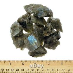 Labradorite Rough Rocks for Tumbling Wholesale Stone Crystal Mineral (Mada)