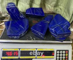 Lapis Lazuli Grade AAA Quality Free Forms tumbled Wholesale 4.6KG 6 Pieces lot