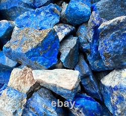 Lapis Lazuli Rough Rocks for Tumbling Bulk Wholesale 1LB options