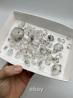 Large 300g Wholesale Lot of Mixed NY Herkimer Diamonds, B-C grade 9-49mm