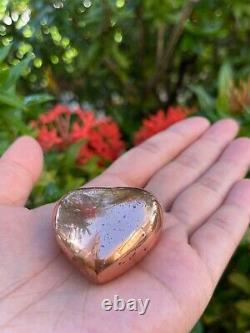 Large Copper Heart, 1.75 Polished Copper Puffy Heart, Wholesale Bulk Lot
