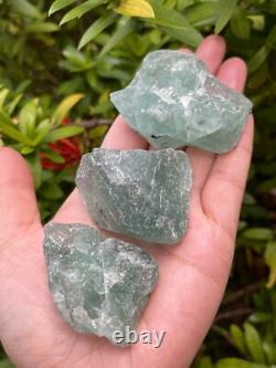 Large Green Fluorite Raw Natural Stone 2 2.5 inches, Wholesale Bulk Lot