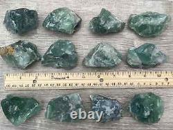 Large Green Fluorite Raw Natural Stone 2 2.5 inches, Wholesale Bulk Lot