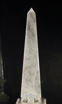 Large Natural Rock Crystal Quartz Obelisk Pair 17 Home Decoration Healing Point