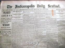 Large wholesale lot of 100 original US newspapers dated between 1820 & 1889