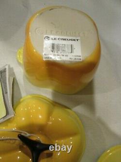 Le Creuset Enamel Cast Iron Yellow Bell Pepper & Stoneware 13oz Bell Pepper