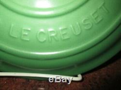 Le Creuset Enameled Cast Iron Green Dutch Oven #22 Clean Pristine