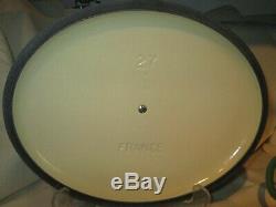 Le Creuset Enameled Cast Iron Oval Dutch Oven Hibiscus Green #27, 3.5 Qts Mint