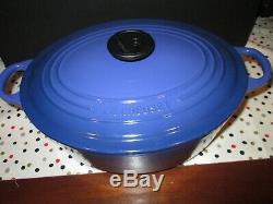 Le Creuset Signature Oval Dutch Oven Marseilles Blue #29, 5 Quarts Excellent