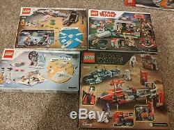 Lego Star Wars Four Sets. NEW. Collectors Sets. Retired