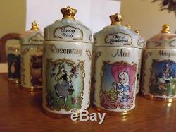 Lenox Disney Spice Jars Fine Porcelain Herb, bundled price