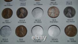 Lincoln Wheat Penny Cent Set Lot Group Collection 75 Coins 1909 Vdb To 1940
