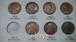 Lincoln Wheat Penny Cent Set Lot Group Collection 75 Coins 1909 Vdb To 1940