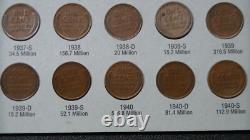 Lincoln Wheat Penny Cent Set Lot Group Collection 75 Coins 1909 Vdb To 1940