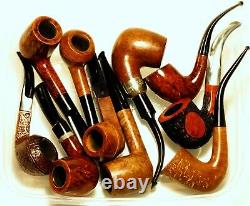 Lot 10 Estate Pipes Peterson, Barling, BC, Cellini, Venini, Keller, Perkins, Heritage