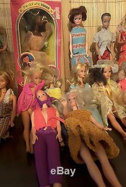 Lot 29 Vintage 1960-80s Mattel and Barbie Doll Collection/With Kens and Clothes