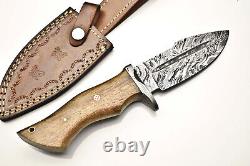 Lot Of 12 PCS! Cutlery Salvation Handmade Damascus Blade Hunting Bowie Knife