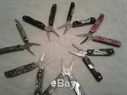 Lot Of 14 Gerber Multi-tools Suspension, Bg, Dime, Clutch, Mini Suspension