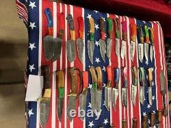 Lot Of 20pcs, 8'' Inch Skinner Knife Hand Forged Damascus Steel