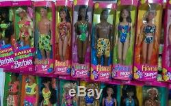 Lot Of 56 Vintage Barbie Dolls Collectibles 1990s Mattel Beach Fashion