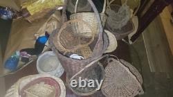 Lot Of 60 Woven, Wicker Baskets Storage Crafting Easter Floral unique Wholesale