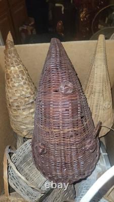Lot Of 60 Woven, Wicker Baskets Storage Crafting Easter Floral unique Wholesale