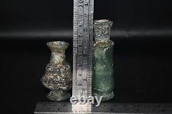 Lot Sale 10 Rare Ancient Roman Glass Bottles & Vessels Ca. 1st 3rd Century CE